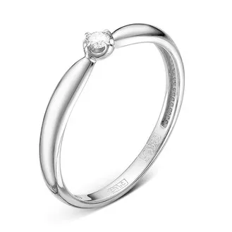 Кольцо помолвочное V10542510000_PM из белого золота с бриллиантом