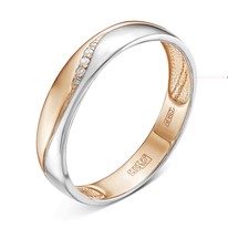 Кольцо помолвочное из красного золота с бриллиантом V70091510000_PM