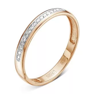 Кольцо помолвочное V70191510000_PM из красного золота с бриллиантом
